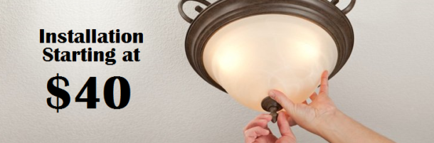 Light fixture installation cost